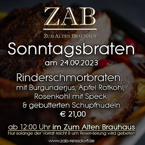 Sonntagsbraten 24.09.2023