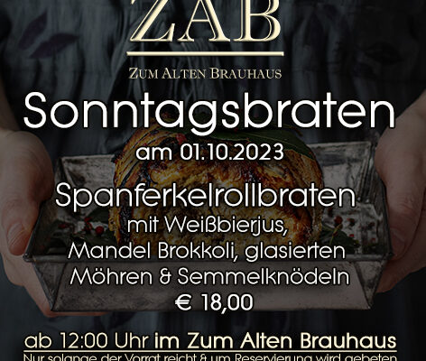 Sonntagsbraten 01.10.23