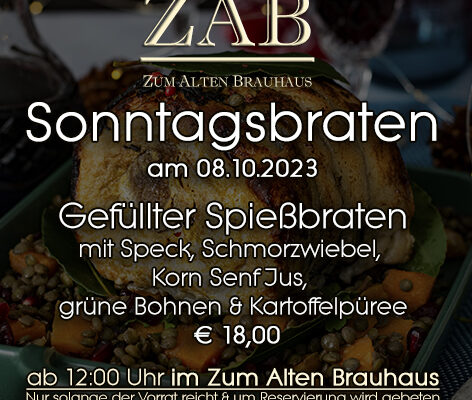 Sonntagsbraten 08.10.23