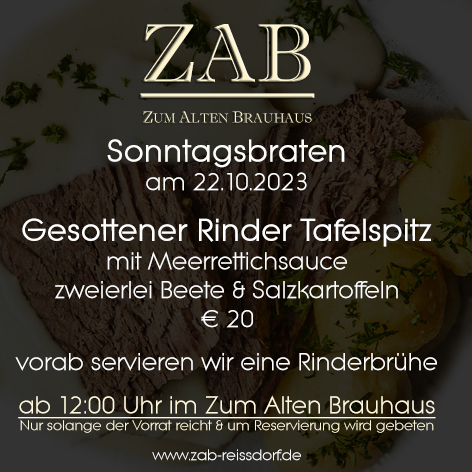 Sonntagsbraten 22.10.2023