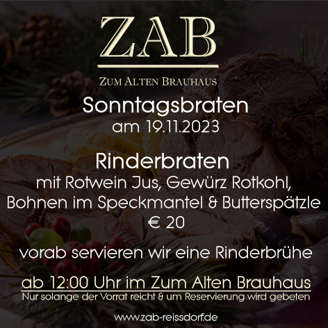 Sonntagsbraten 19.11.2023